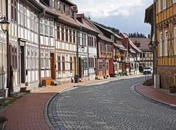 street of the old town in Stolberg