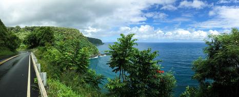 landscape of road on Hawaii