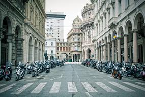 urban Traffic Street in Italy