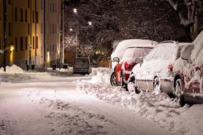 Snow Street Car road