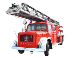fire truck magirus-deutz with swing ladder