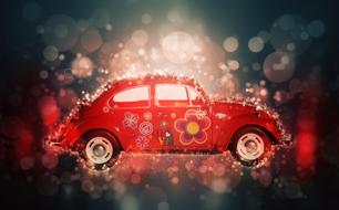 Car Beetle red drawing