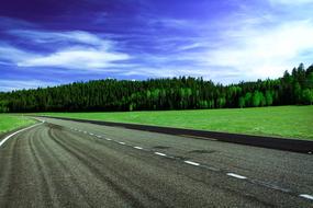 perfect Road Grass Asphalt