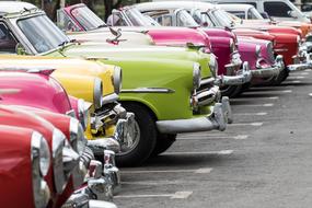 colorful Cars in Cuba Havana