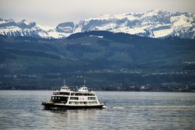 landscape of Cruise ship on Lake Bodensee