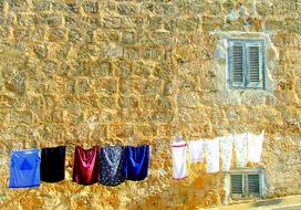 Washing Day stone wall