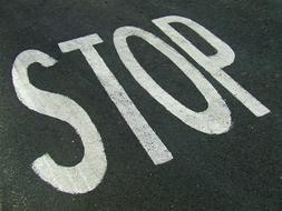 Stop Sign text