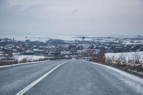 Transylvania Winter road