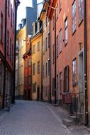 Alley Houses Facade