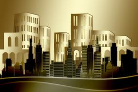 architecture city house drawing
