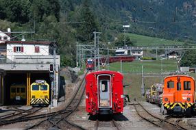 Train red Locomotive