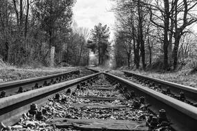 Railway Line monochrome