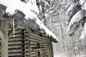 Winter Nature Snow house