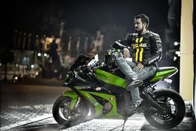 Motorcycle Vehicle Rush man