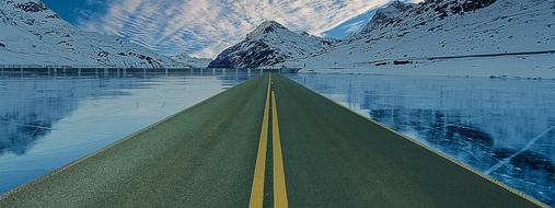 incredibly beautiful Road Ice Banner