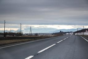 mountain road in Transylvania, Romania