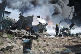 Accident Crash Debris people
