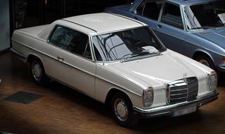 retro mercedes coupe car