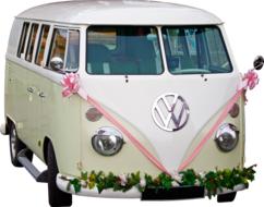 vintage Vw Bus flowers