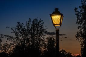 Sunset Street Lamp