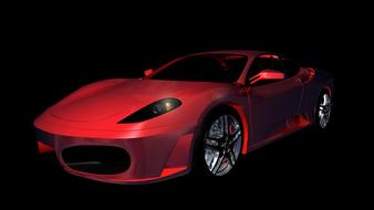 Ferrari F430 Sports Car drawing