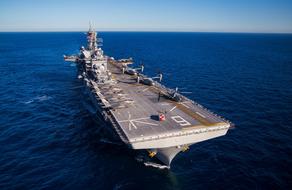 Uss America Aircraft Carrier in ocean