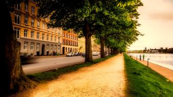 picturesque waterfront in copenhagen