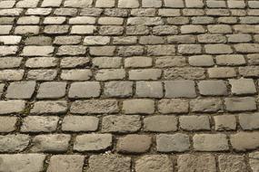 Cobblestones Paving on street