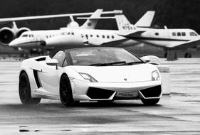 Lamborghini Car and plane