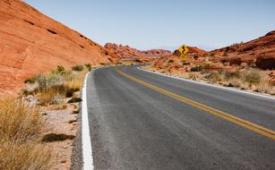 Arid Asphalt road