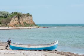 fishing boat on the beach, Romania, Mangalia