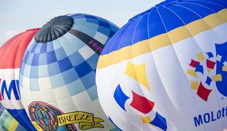 Hot Air Balloons macro photo