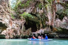 Tourists Canoe