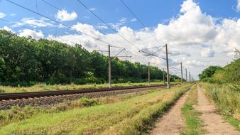 perfect Railway Rails Sky