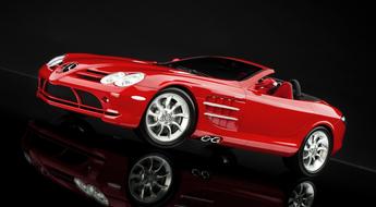 Mercedes Mclaren Slr red