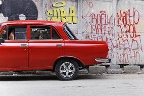 Cuba Havana Oldtimer red