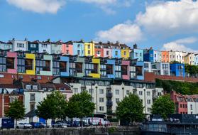 Houses Colourful city