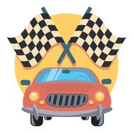 racing car as an illustration