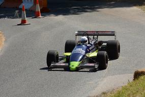 Race Car on an asphalt road