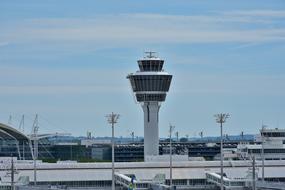 photo of the tower at the airport in Munich