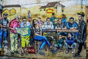 colorful graffiti on the streets of lefkosia in cyprus