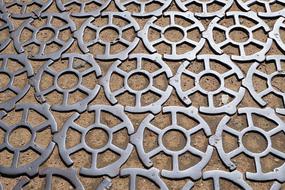 Iron Paving Street close-up