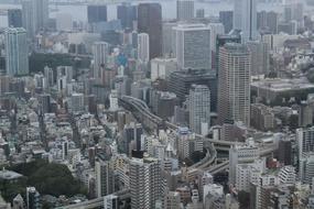 panoramic photo of Tokyo aerial view, Japan