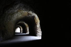 inside of perfect Tunnel in Cave