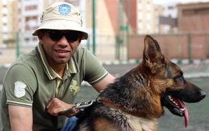 man Portrait with Dog