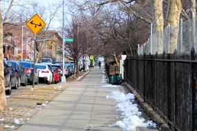 Sidewalk Street snow