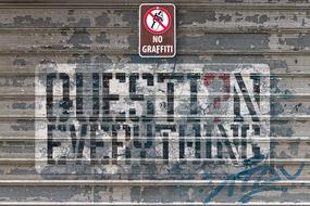 no Graffiti sign