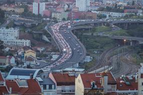 Lisbon Portugal Traffic road