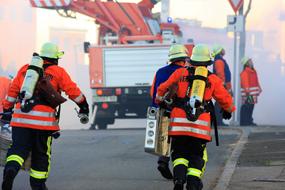 Fire Vehicles and people