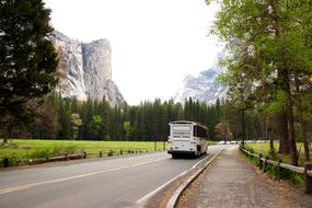 Highway Mountain Bus road